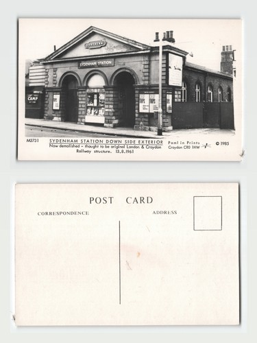 Postcard sydenham station down - postcard,