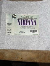 Vintage Nirvana Tickets From Week of Kurt's Death