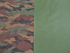 CAMO & ARMY GREEN - Ripstop Water Resistant Fabric Lightweight Nylon 150cm wide