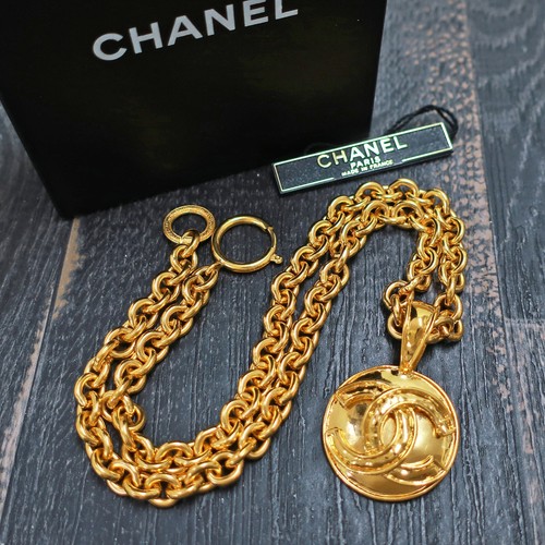 Chanel gold plated logos - chanel,