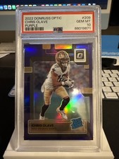 2022 Panini Donruss Optic Rated Rookie Chris Olave #209 Purple Prizm /50 (RC)