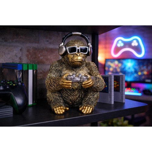 Cool bronze gorilla ornament - bronze,