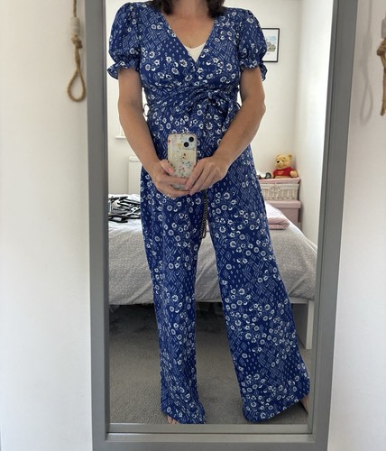 Ladies blue and white - and,