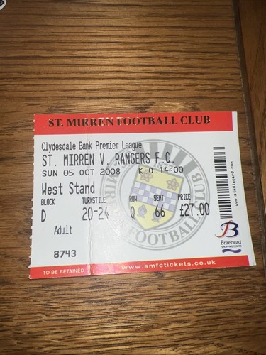 Glasgow rangers stmirren - v,