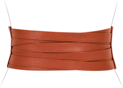 Gold wide waist belt - gold,
