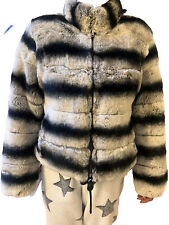 “Chinchilla” Rex Rabbit Real Fur Coat Xmas Sale