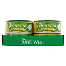 12 x 145g John West Tuna Chunks in Sunflower Oil