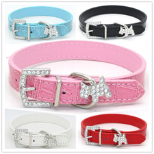 Dog Collar Leather Croc