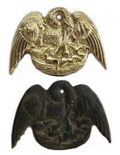 US Civil War Louisiana Pelican Cap Badge Brass Confederate Kepi CSA New & Aged