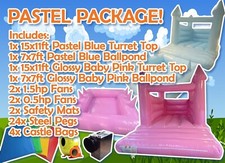Kids Pastel Bouncy Castle