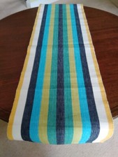 Marks & Spencer Multicolour Striped Cotton Table Runner 230 long m x 335 mm wide