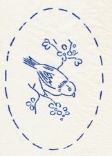 Vintage embroidery transfer - vintage,