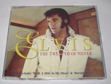 ELVIS PRESLEY. THE TWELFTH OF NEVER. 3 TRACK PICTURE DISC CD  SINGLE.