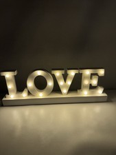 LOVE LED Marquee Sign White