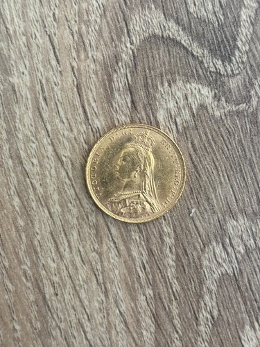 1890 full gold sovereign - gold,