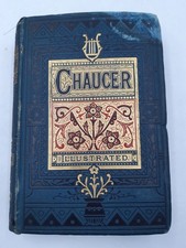 The Canterbury Tales by Chaucer Vintage Hardback Book Illustrated - SEE NOTES