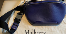 Mulberry Blue Pebbled Leather