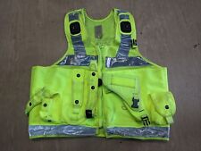 Hi Vis Tactical Security Law Enforcement Taser Pouch Vest Size Large UK #106