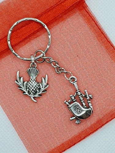 Scottish keyring bagpipes - keyring,,