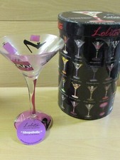 *LOOK* Superb NEW & Boxed LOLITA Love My Martini SHOPAHOLIC Glass (B)