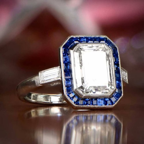 Antique art deco - art, emerald