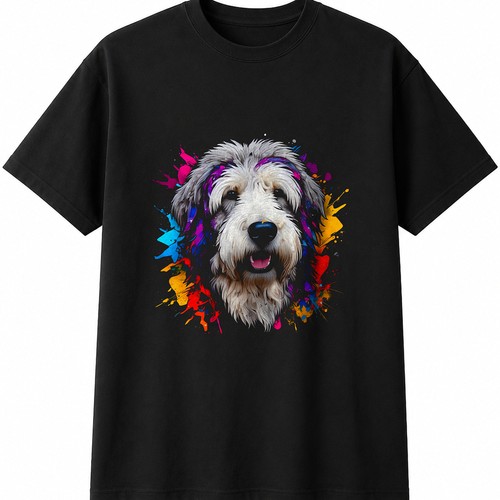 Old english sheepdog - old,