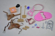 Vintage Barbie Doll Stable Horse Accessories Items Saddles Job Lot / Bundle