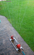 Vintage Garden Lawn Sprinkler 1960s Everain Lawn Watering Fan - Working Order