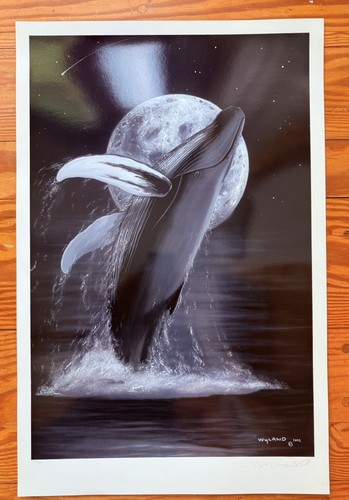 Signed wyland lunar - signed,
