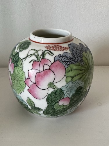 Chinese famille rose - rose, lotus
