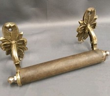 AGED BRASS LOO ROLL HOLDER