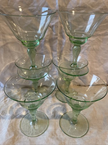 Six vintage green - green, art