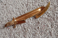 Sword Gold Colour Tie Bar Clip