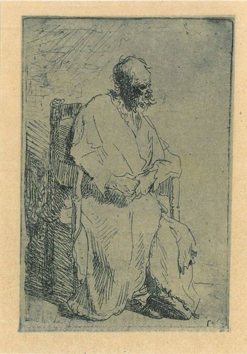 Old man long - old, cloak