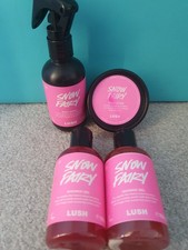 Lush Snow Fairy Bundle X4- 100ml Body Spray, 50g Body Lotion, 2x 100g Shower Gel