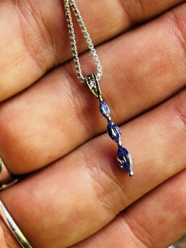 Small silver tanzanites - small, and
