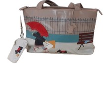 Radley Signature Retail Therapy Leather Bag & Purse With Charm Charity Sale