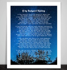 IF by Rudyard Kipling Print