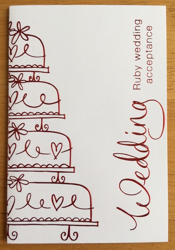 Ruby wedding acceptance - ‘ruby, acceptance’