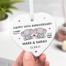 Personalised 14th Ivory