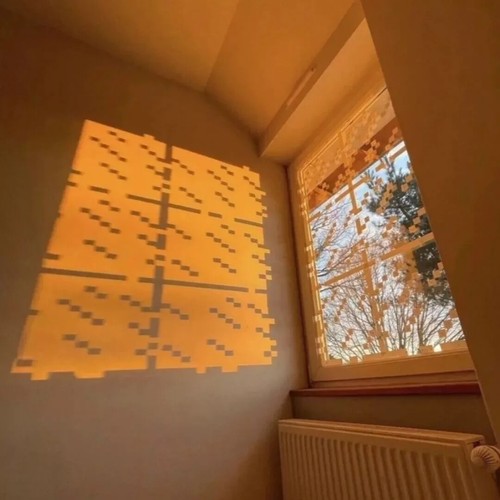 Pcs pixel window stickers - window,