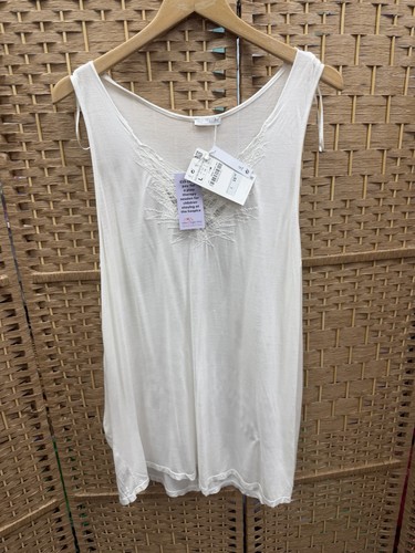 Zara white sleeveless slip