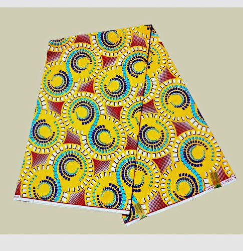 Yards poly cotton wax - poly, print