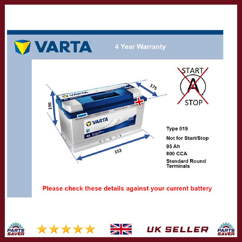 Battery fits daimler 250 - battery, v8