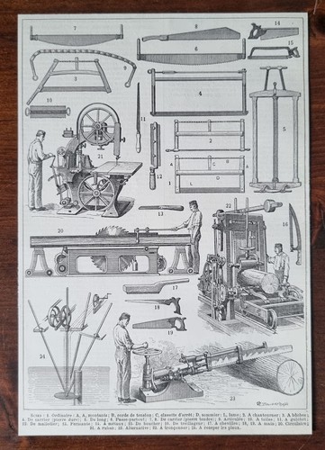 Antique scies saws woodworking - scies,
