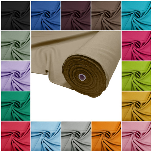 Plain stretch polyester - plain,