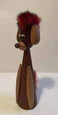 Vintage Mid Century Wooden Dog Corkscrew Danish Bojesen Era