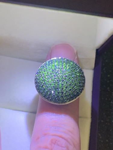 Russian diopside cluster ring - russian,