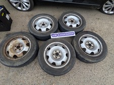 SET OF 5 VW Volkswagen T5 Transporter Caravelle Steel Wheels  7J5601027 Inc Tyre