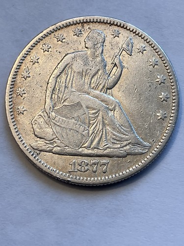 1877 seated liberty half - 1877,